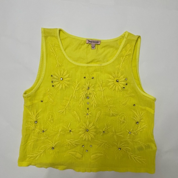 Juicy Couture - lace embroidered bling crop - size XS - Picture 2 of 8